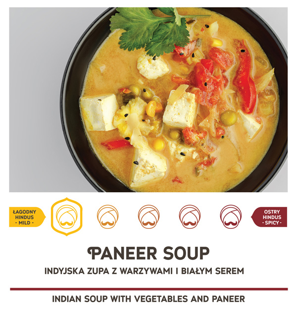 Zupa z serem paneer